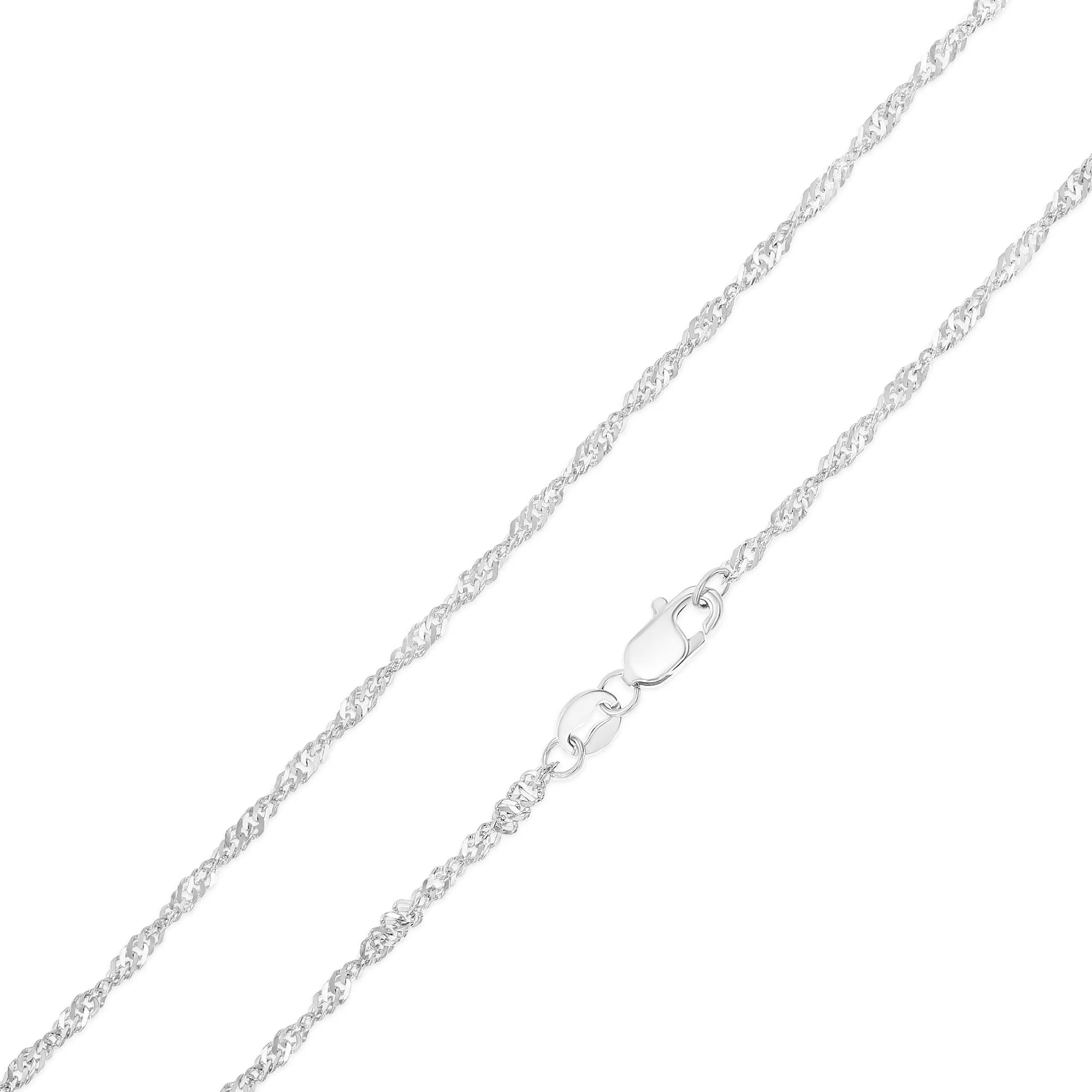 14K Gold 1.8mm Singapore Chain
