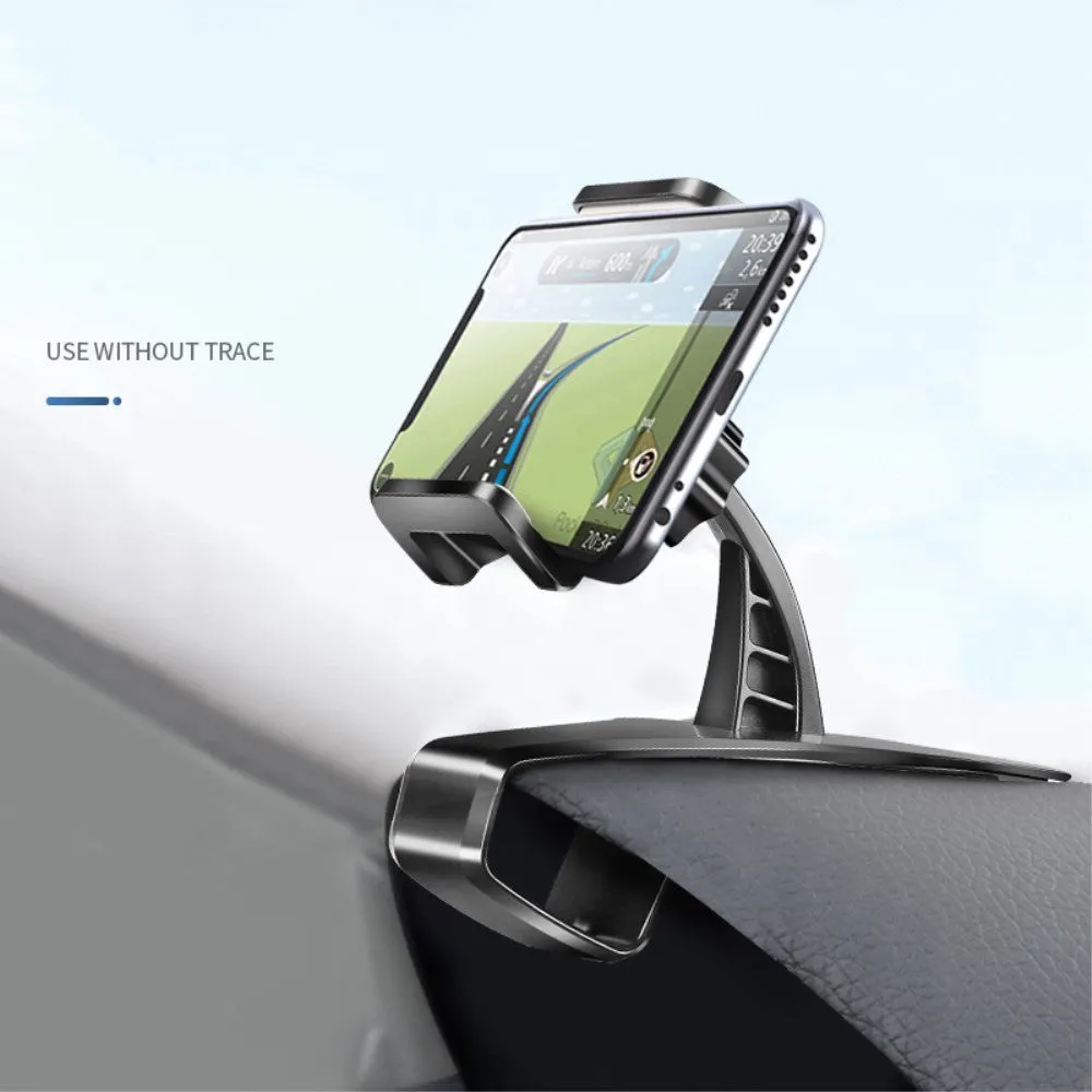 3 in 1 Car GPS Smartphone Holder: Dashboard / Visor Clamp   AC Grid Clip for HiSense Infinity H11 Lite - Black