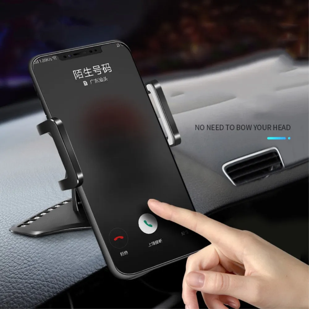 3 in 1 Car GPS Smartphone Holder: Dashboard / Visor Clamp   AC Grid Clip for HiSense Infinity H11 Lite - Black