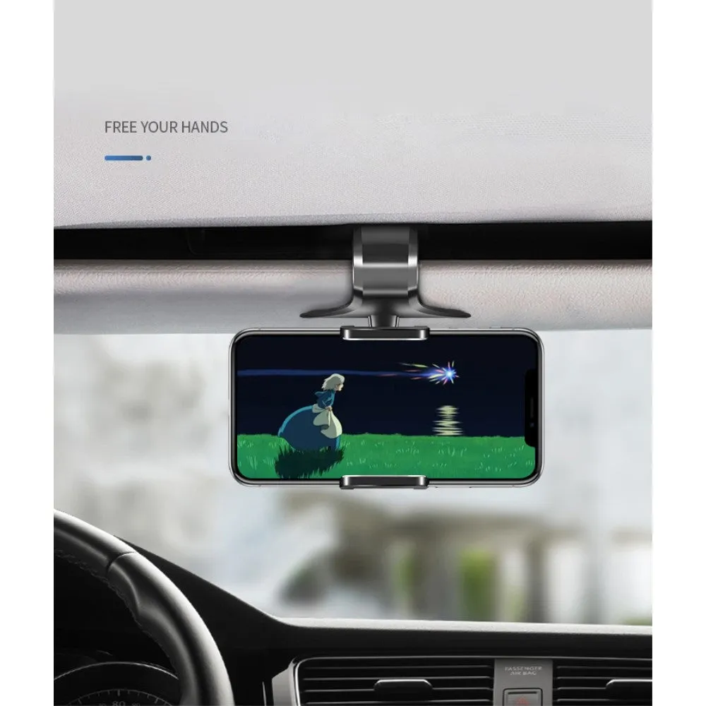 3 in 1 Car GPS Smartphone Holder: Dashboard / Visor Clamp   AC Grid Clip for HiSense Infinity H11 Lite - Black