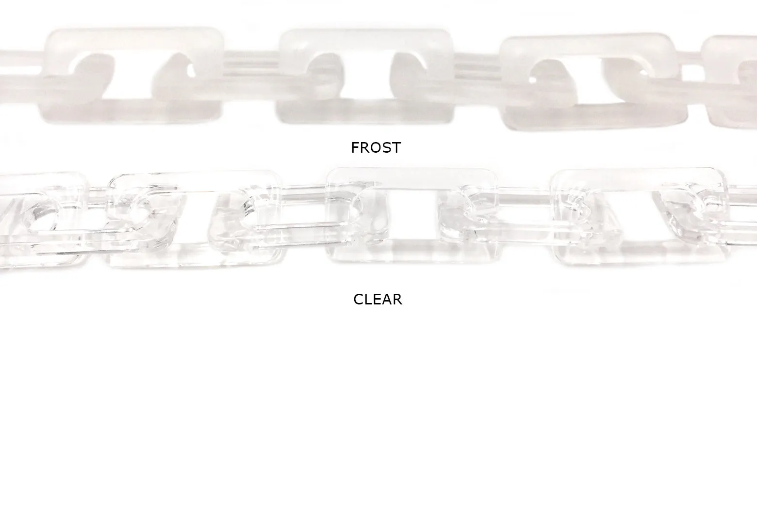 AC1011 Acrylic/Plastic Link Chain CHOOSE COLOR BELOW