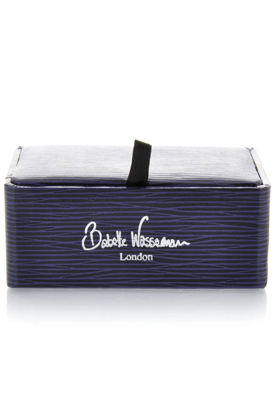 BABETTE WASSERMAN ROPE Wrap Purple Cufflinks