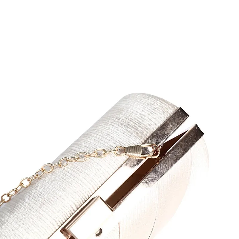 Black Silver Gold Solid Color Evening Bags
