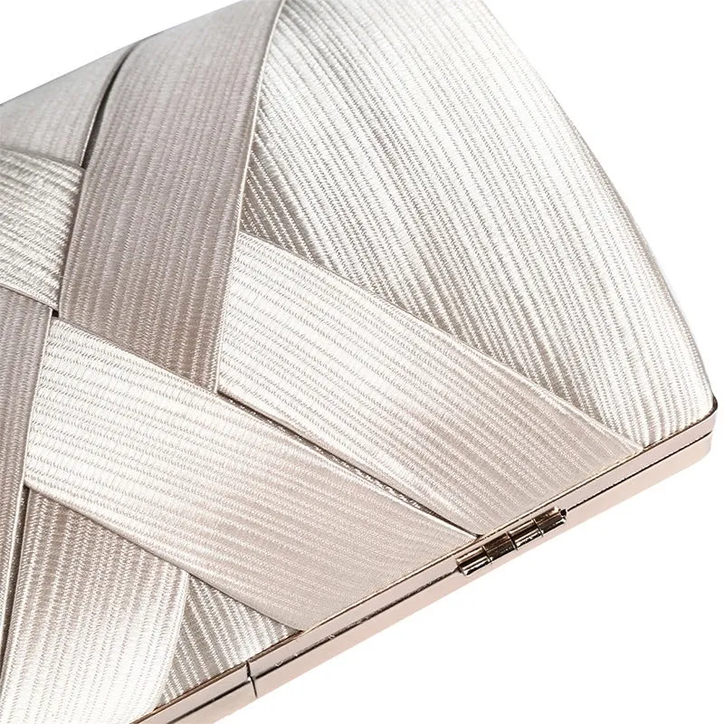 Black Silver Gold Solid Color Evening Bags