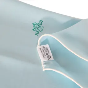 Blue Colourblock Silk Losange Scarf