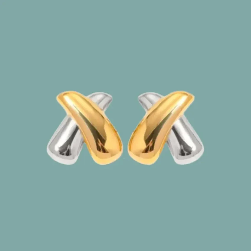 Crossover Mixed Metal Studs