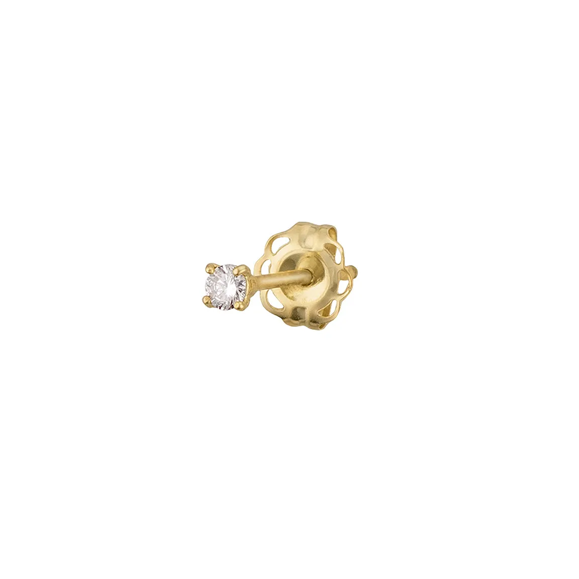 Dainty Diamond Studs in 14k Gold