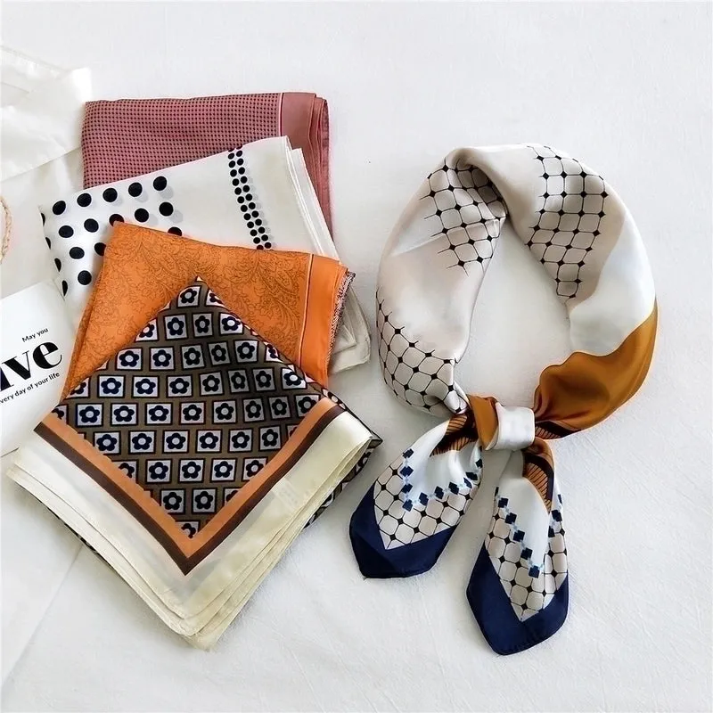 Fashion Square Silk Thin Scarf