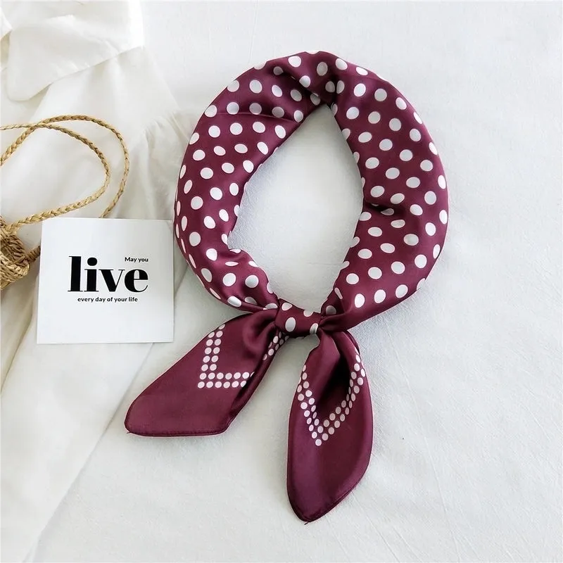 Fashion Square Silk Thin Scarf