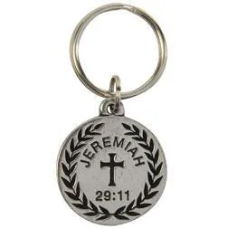 Fine Pewter Jeremiah 29:11 Keychain