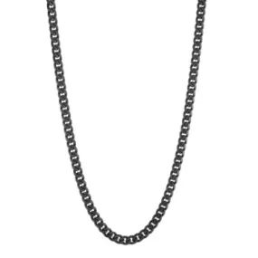 Italgem Steel SBN25" Black Stainless Steel Polished Curb Chain
