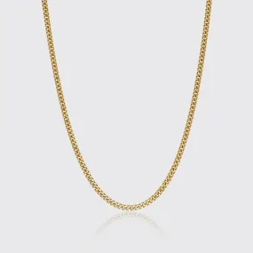MICRO CUBAN CHAIN 3MM - Gold