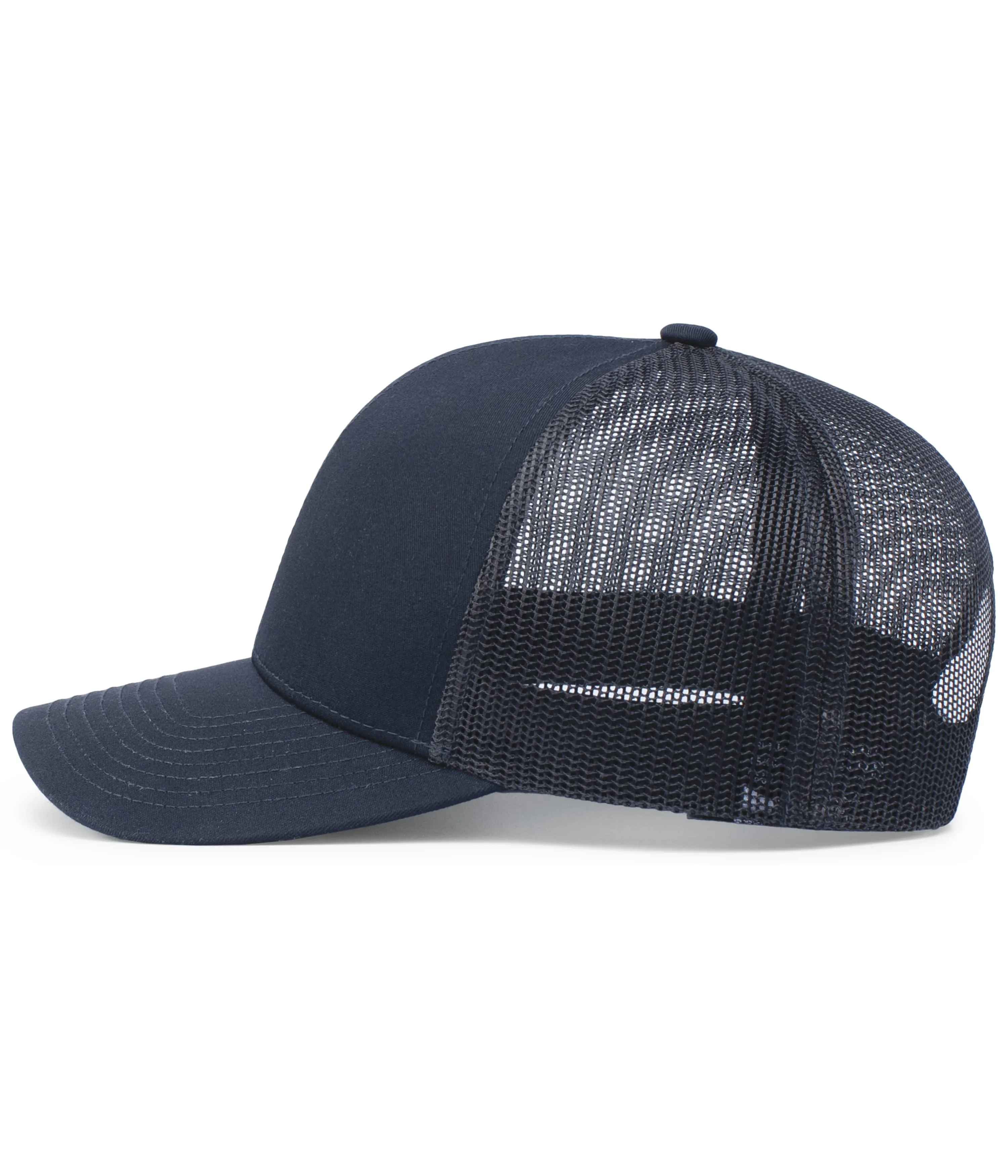 Pacific Headwear Trucker Snapback Cap - Navy