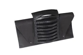 The Wrist Handle Black Clutch Bag