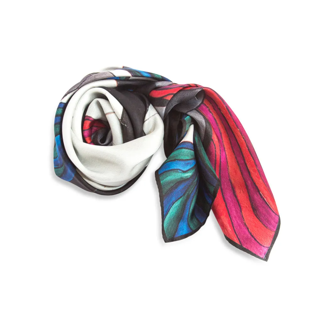 Yin & Yang - Square Silk Scarf