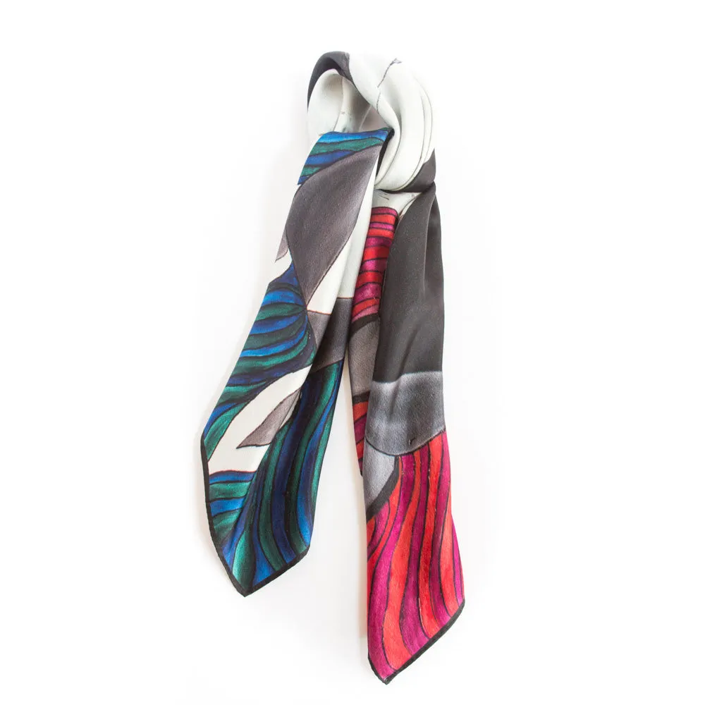Yin & Yang - Square Silk Scarf